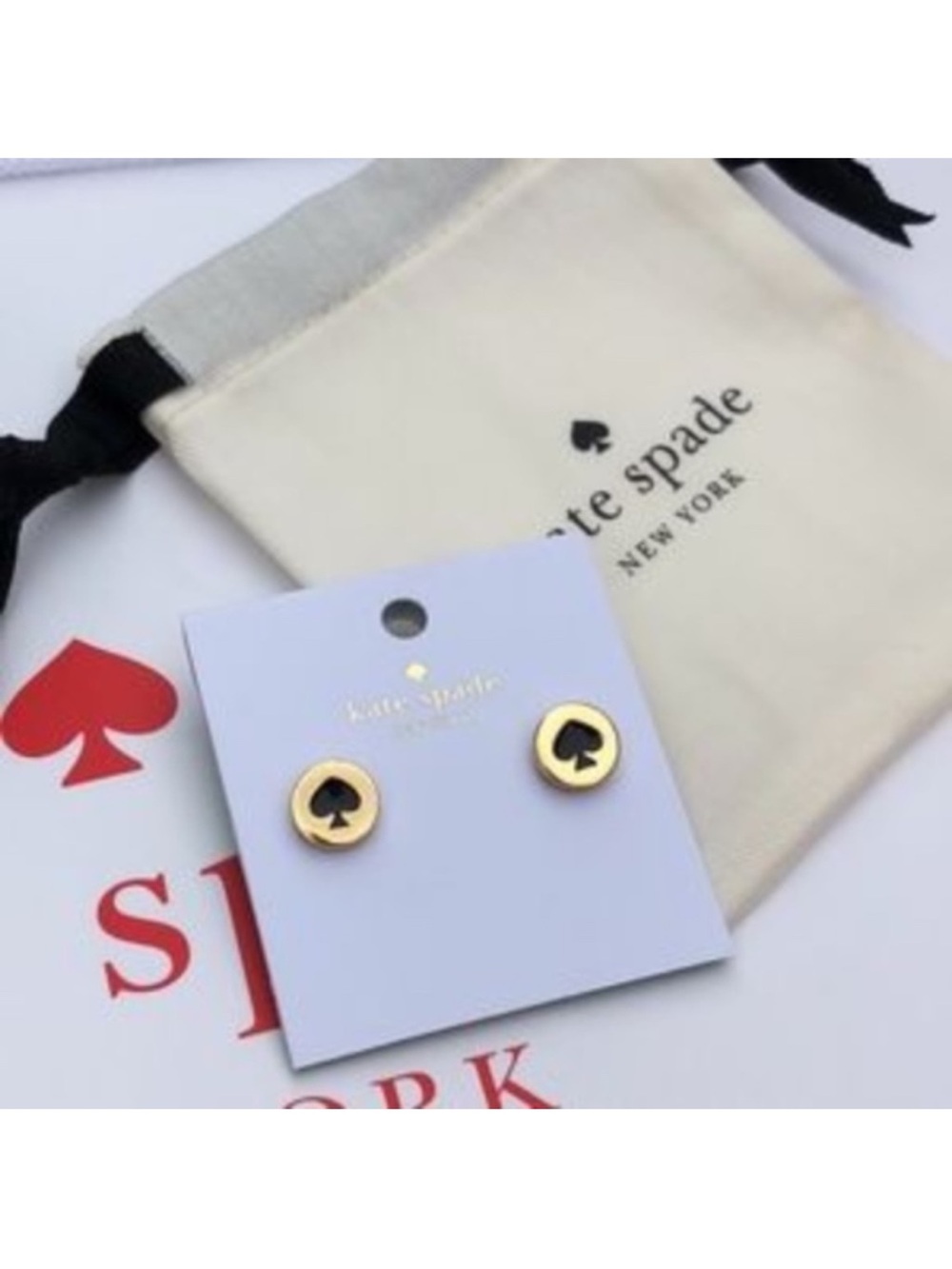 NWT~KATE SPADE~Spot the Spade Stud Earrings